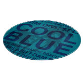 Sommer Wörter Poolside und Palm Tree Cutting Board Schneidebrett (Ecke)