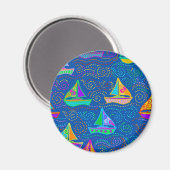 Sommer-Yachting Magnet (Vorderseite/Rückseite)