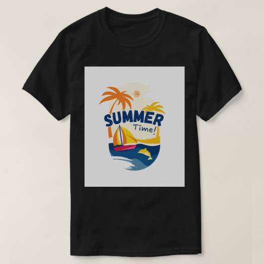 Sommer-Zeitanzeige T-Shirt (Design vorne)
