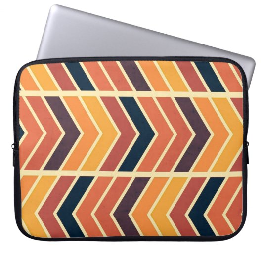 Sommer Zickzack Laptopschutzhülle (Vorderseite)