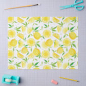 Sommer-Zitrus-Aquarell-Limonen-Muster Seidenpapier (Basteln)