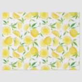 Sommer-Zitrus-Aquarell-Limonen-Muster Seidenpapier (Vorderseite)