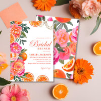Sommer Zitrus Bunte florale Hochzeitsbrunch