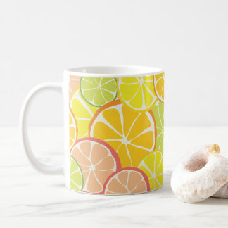 Sommer-Zitrus-Scheibe Kaffeetasse