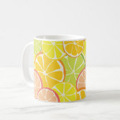 Sommer-Zitrus-Scheibe Kaffeetasse (Vorderseite Links)