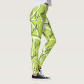 Sommer-Zitrusfrucht-Limone Leggings - mutiger (Rechts)