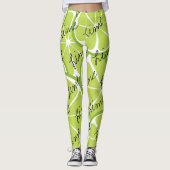 Sommer-Zitrusfrucht-Limone Leggings - mutiger (Vorderseite)
