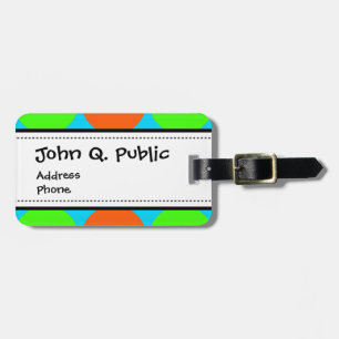 Sommer-Zitrusfrucht-Limoner grüner orange Gepäckanhänger