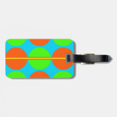 Sommer-Zitrusfrucht-Limoner grüner orange Gepäckanhänger (Rückseite horizontal)