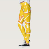 Sommer-Zitrusfrucht-orange Leggings - mutiger (Links)