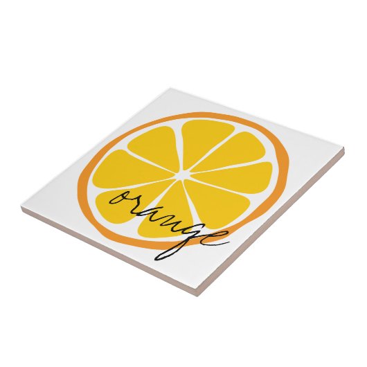 Sommer-Zitrusfrucht-Orangen-Fliese Fliese (Seite)