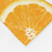 Sommer-Zitrusfrucht-Orangen-Scheiben Fleecedecke (Ecke)