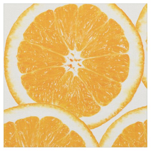 Sommer-Zitrusfrucht-Orangen-Scheiben Stoff (Nahaufnahme)