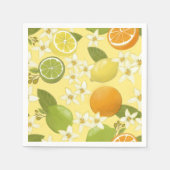 Sommer-Zitrusfrucht-Papier-Servietten Serviette (Vorderseite)
