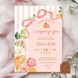 Sommer-Zitrusfrüchte-Baby-Shower-Einladung Einladung