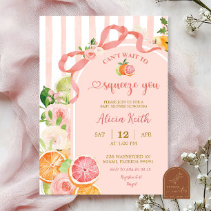 Sommer-Zitrusfrüchte-Baby-Shower-Einladung Einladung