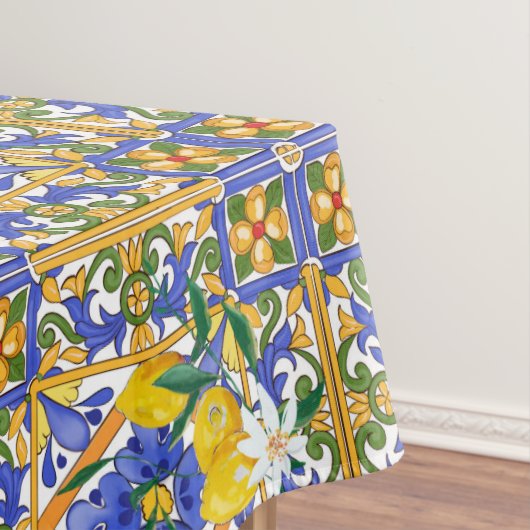 Sommer,Zitrusfrüchte,sizilianischer,mediterraner S Tischdecke (Beispiel)