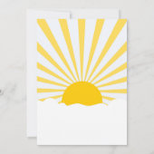 Sommer zurück ins Party laden ein Plakat ein Einladung (Rückseite)