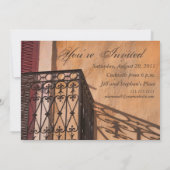 Sommerabend im französisch-balkonischen Stil Einladung (Rückseite)