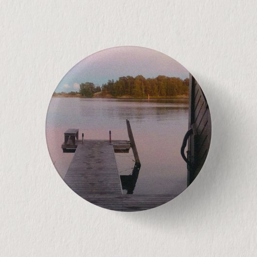 Sommerabend im schwedischen Archipel Button (Vorderseite)