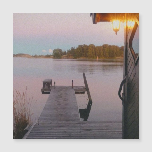 Sommerabend im schwedischen Archipel Magnetkarte (Vorderseite)