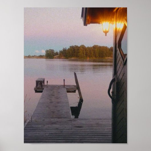 Sommerabend im schwedischen Archipel Poster (Vorne)