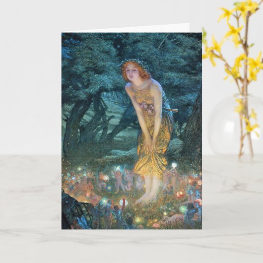 Sommerabend Karte (Gelbe Blume)