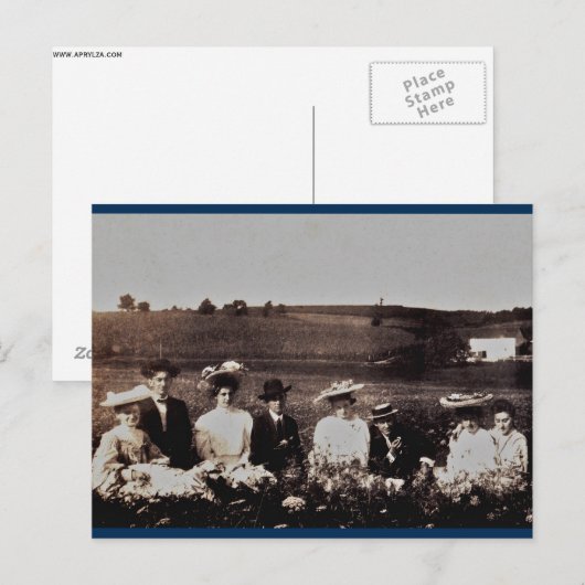 Sommerabend Postkarte (Vorne/Hinten)