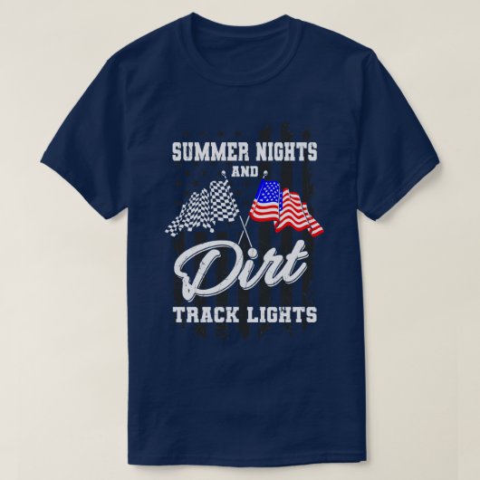 Sommerabende stürmischer Track Lights T-Shirt (Design vorne)