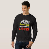 Sommerabende und stürmische Lichter Track Racing Sweatshirt (Vorne ganz)