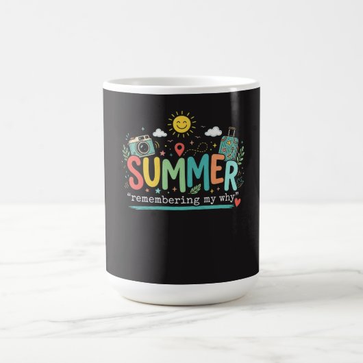 Sommerabenteuer: An mein Warum erinnern Kaffeetasse (Mittel)
