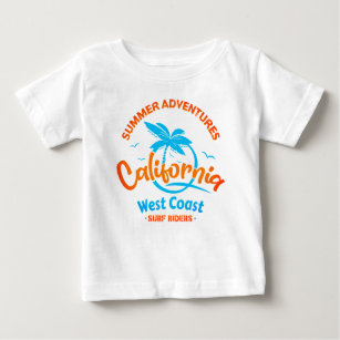 Sommerabenteuer California Westküste Surf Rider Baby T-shirt