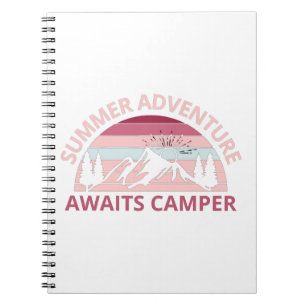 Sommerabenteuer erwartet Camper-Adventure-Camper Notizblock