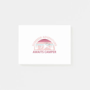 Sommerabenteuer erwartet Camper-Adventure-Camper Post-it Klebezettel