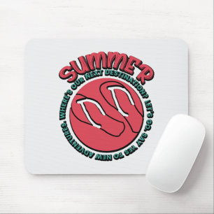 Sommerabenteuer   Flip-Flops & Travel-Inspiriert Mousepad
