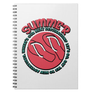 Sommerabenteuer Flip-Flops & Travel-Inspiriert Notizblock