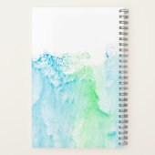 Sommerabenteuer Palme Tree Anpassbare Sommer Notizblock (Rückseite)