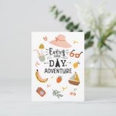 Sommerabenteuerangebot farbenfroh postkarte (Stehend Vorderseite)