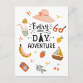 Sommerabenteuerangebot farbenfroh postkarte (Vorderseite)