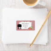 Sommeradressen mit Grill und Wassermelone Adressaufkleber (Insitu)