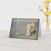 Sommeraften ved Skagens (Moonlit Summer Beach) Karte (Gelbe Blume)