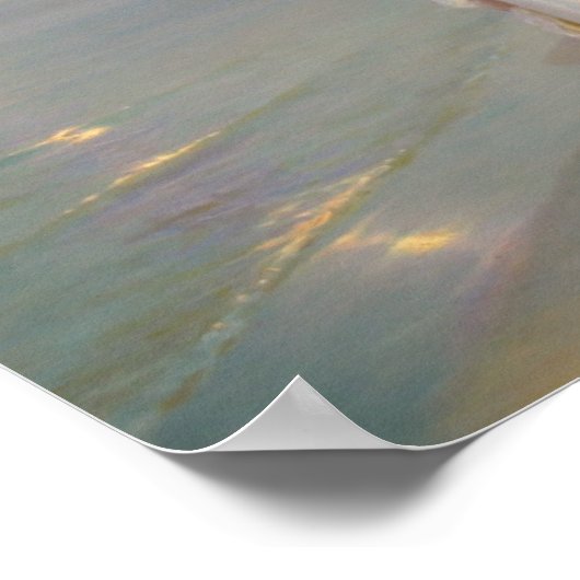 Sommeraften ved Skagens Strand Poster (Ecke)