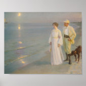 Sommeraften ved Skagens Strand Poster (Vorne)