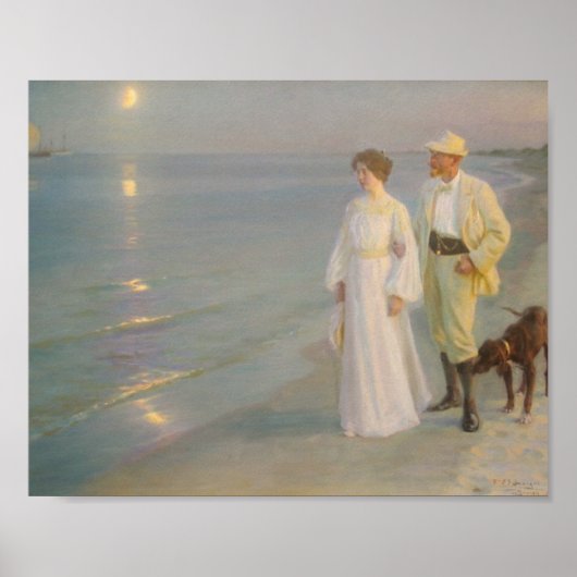 Sommeraften ved Skagens Strand Poster (Vorne)