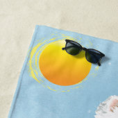 Sommeramerikanischer Eskimo-Hund Strandtuch (Beispiel)