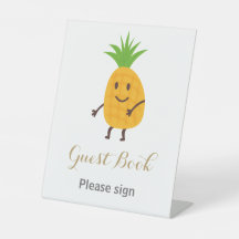 Sommerananas Tropical Guest Book Geburtstag