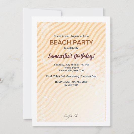 Sommerangebot Einladung (Rückseite)