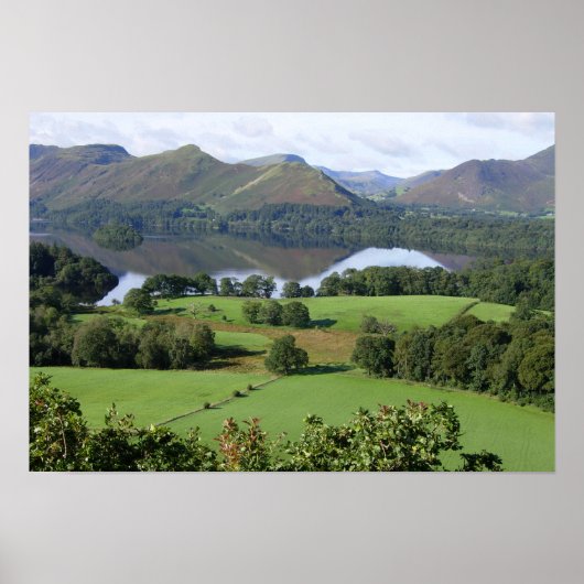 Sommeransicht von Derwentwater Poster (Vorne)
