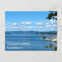 Sommeransicht von Oslofjord aus Oslo, Norwegen Postkarte