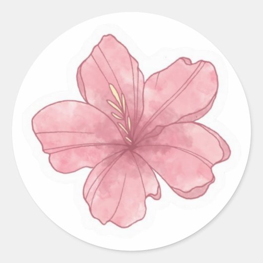 Sommerästhetik Runder Aufkleber (Vorderseite)